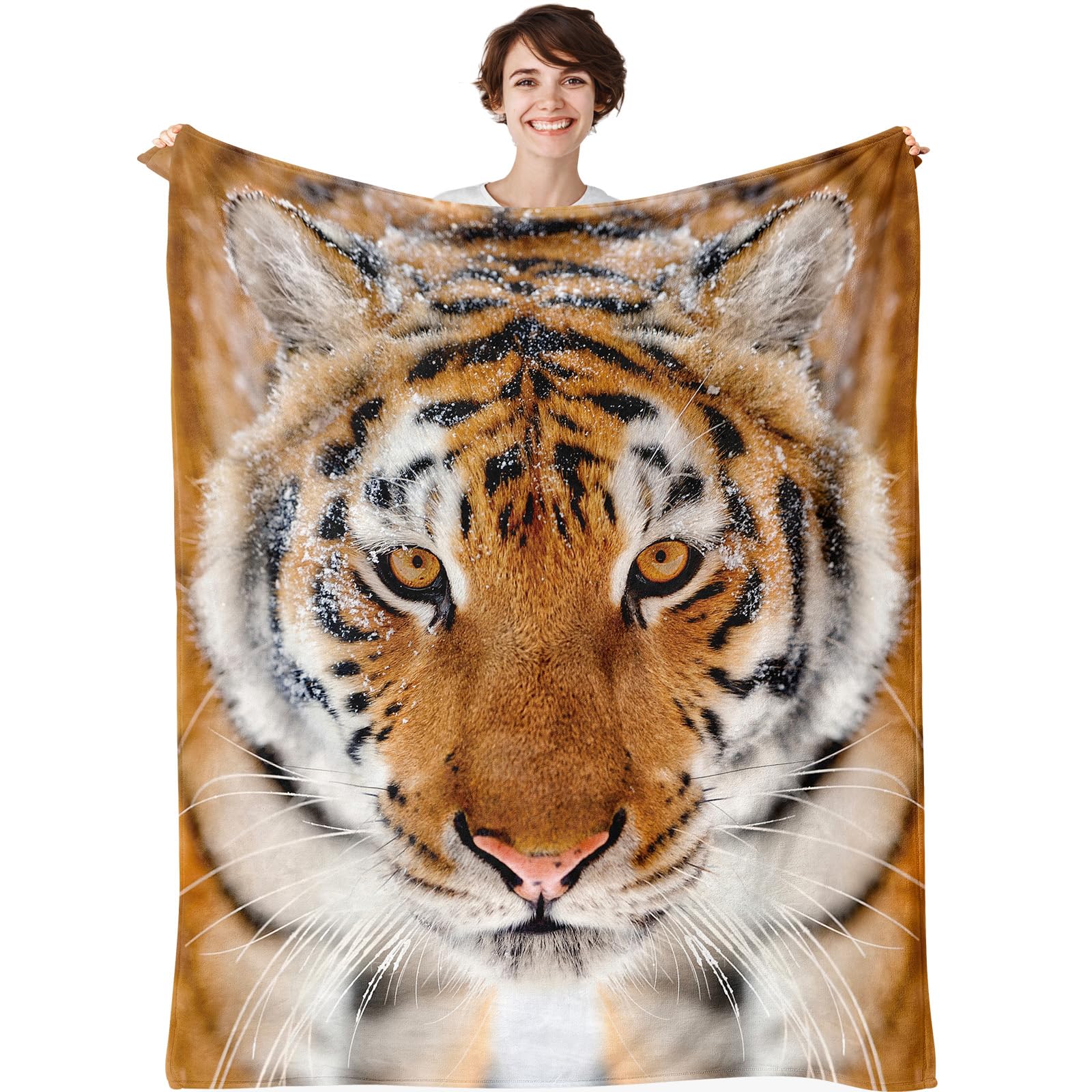 Amazon.com: YAYAGo Tiger Blanket Yellow Tiger Art Painting Throw